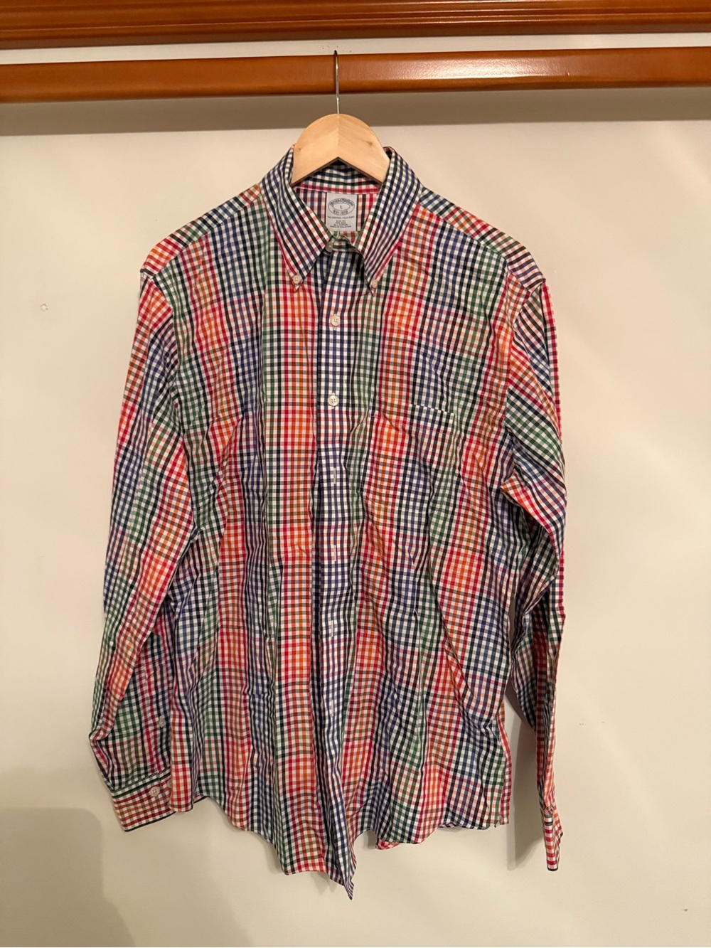 Brooks Brothers Multicolor Gingham Button-Down Shirt